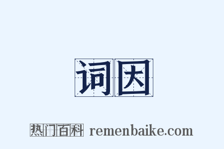 词因是什么意思的图片